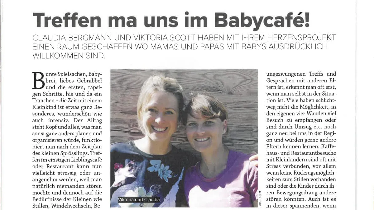 Treffen ma uns im Babycafe!